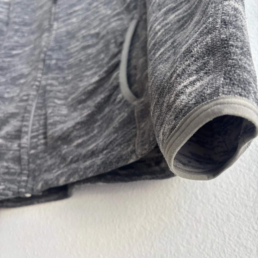 The North Face Polartec Gray Fleece Full Zip Long Sleeve Fall Jacket Size Medium - Picture 9 of 13